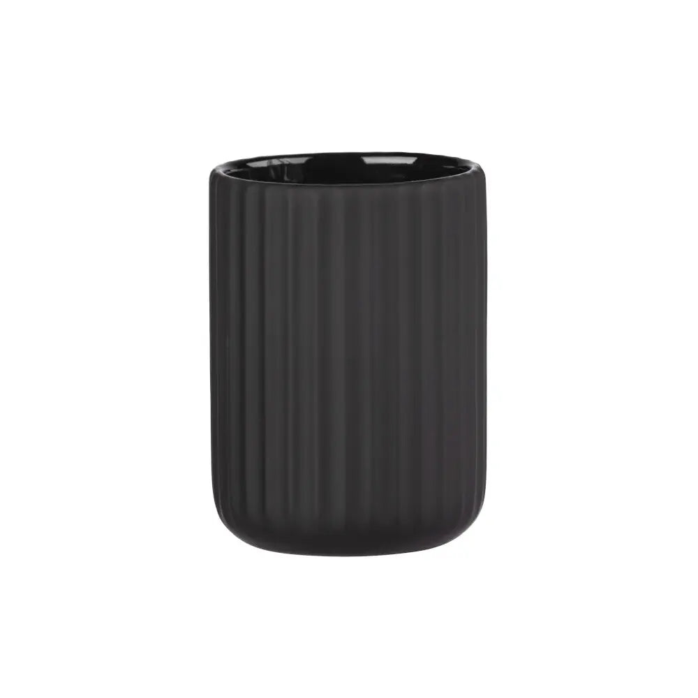 Wenko - Toothbrush Cup Belluno Black - Elegant Bathroom Accessory 🖤✨