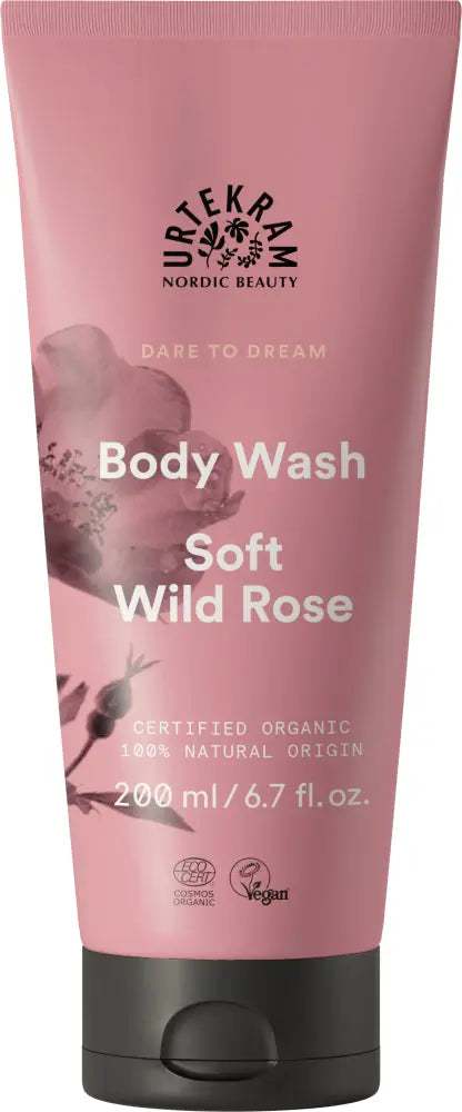 URTEKRAM - Soft Wild Rose Body Wash - Dreamy Floral Cleanse 🌸✨