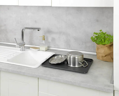 Wenko - Amy Dish Drainer with Bottle Holder - Stylish Kitchen Solution! 🍽️✨