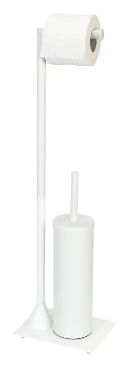 Wenko - Hella Toilet Brush & Paper Holder - Elegant White Matte Finish 🚽✨