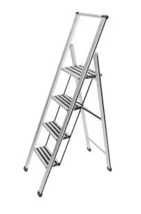 Wenko - 4 Step Aluminum Ladder - Elevate with Confidence 🏠✨