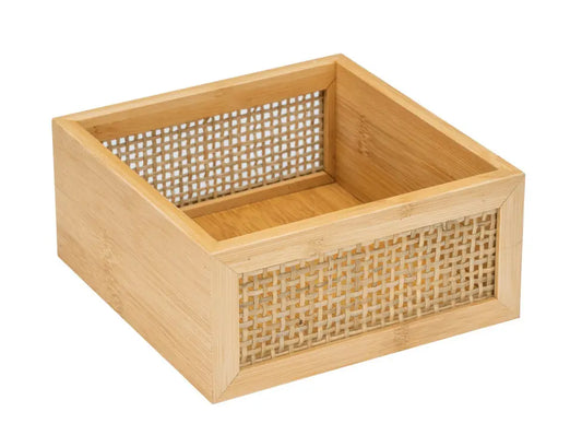 Wenko - Bamboo Boho Organizer - Stylish Eco Storage 🌿✨