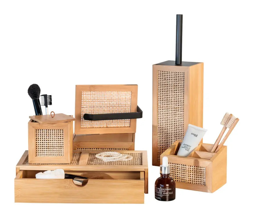 Wenko - Bamboo Organizer Box with Drawer - Stylish & Eco-Friendly 🌿