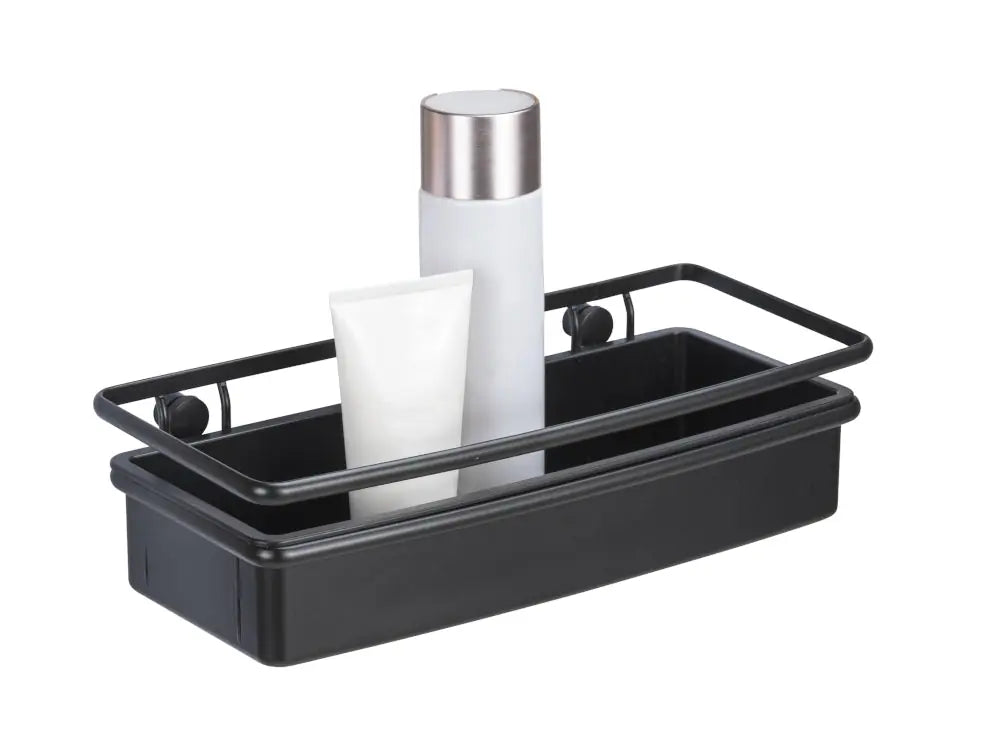 Wenko - Molinella Wall Shelf Black - Stylish & Drill-Free 🖤