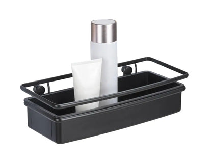 Wenko - Molinella Wall Shelf Black - Stylish & Drill-Free 🖤