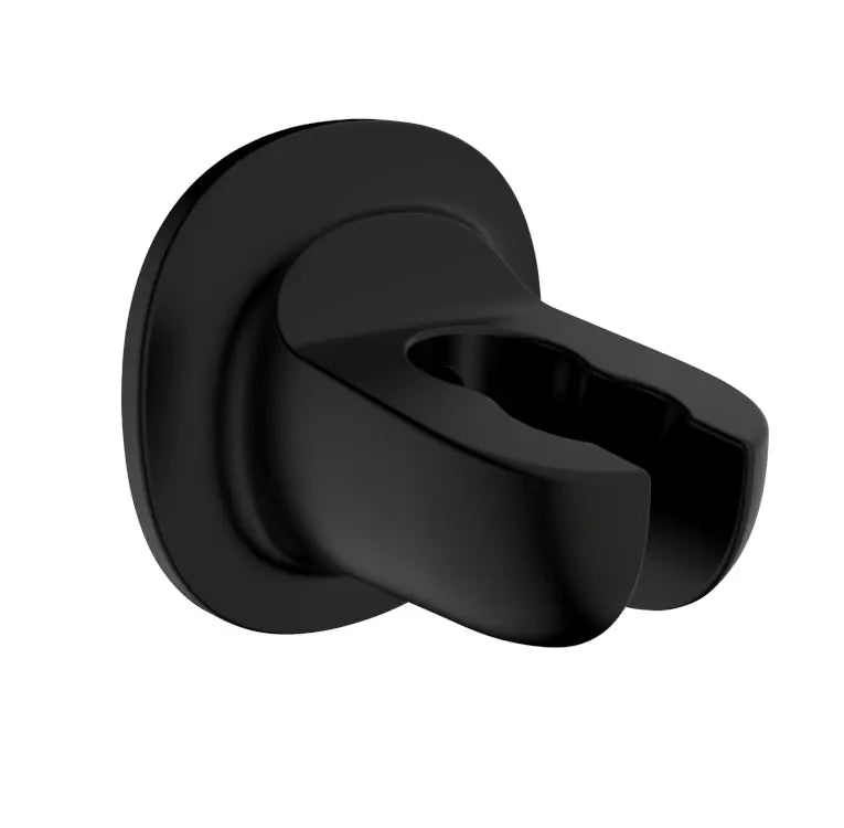 Wenko - Libertà Black Shower Head Holder - No Drilling, Easy Install 🚿🖤