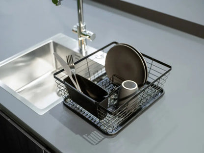 Wenko - Drip Black Dish Rack - Sleek & Efficient! 🖤✨