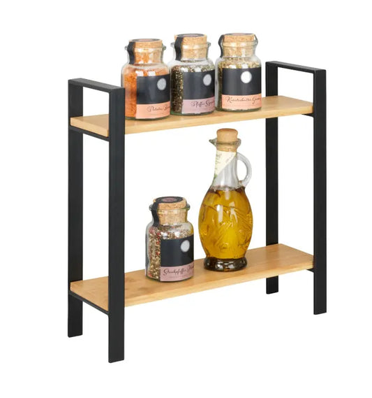 Wenko - Lou Kitchen Shelf - Stylish Two-Tier Organizer 🏡✨