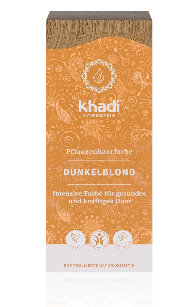 Khadi - Plant-Based Hair Color Dark Blond - Natural & Vegan 🌿✨