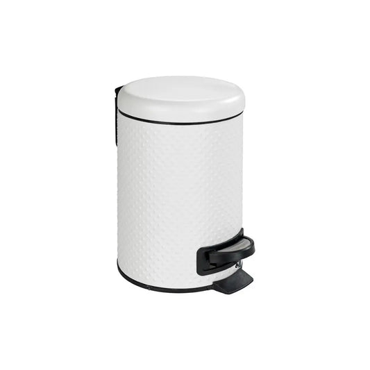 Wenko - Punto Cosmetic Pedal Bin 3L White - Stylish & Practical Essential 🗑️✨