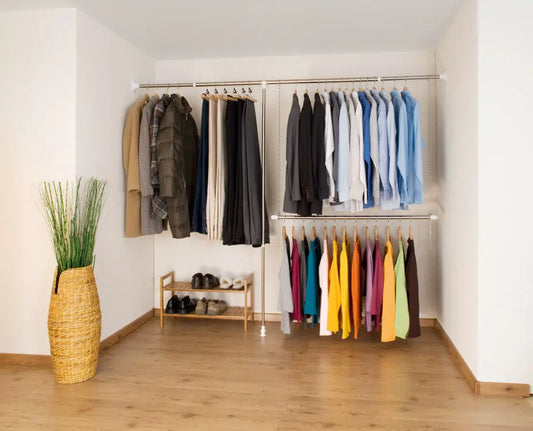 Wenko - Telescope Wardrobe Set 3 Pieces - Sleek & Stylish Storage Solution ✨🧺