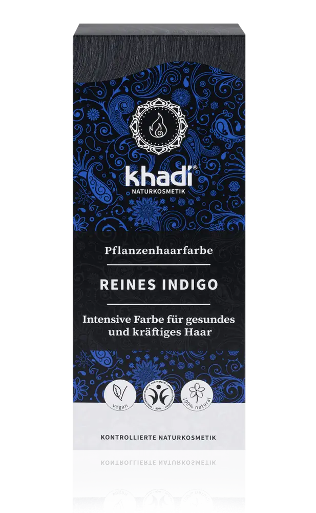 Khadi - Pure Indigo Hair Color - Deep Blue-Black Shine ✨