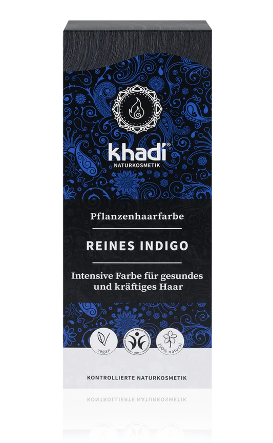 Khadi - Pure Indigo Hair Color - Deep Blue-Black Shine ✨