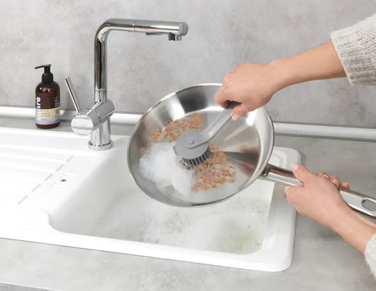 Wenko - Gray Dish Brush Simo - Efficient Cleaning! 🧼✨