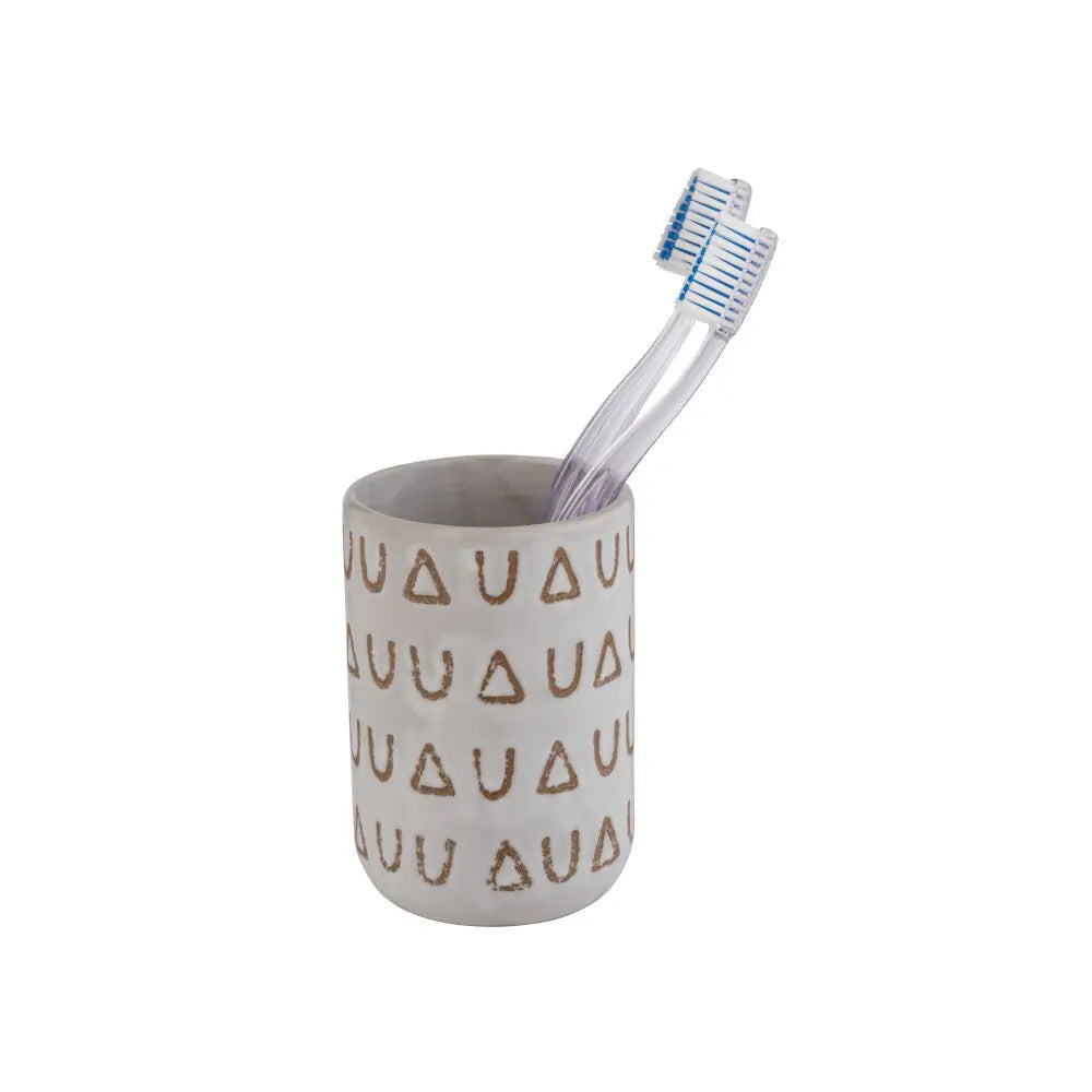 Wenko - Ceramic Toothbrush Holder Avila - Stylish Bathroom Essential 🪥✨