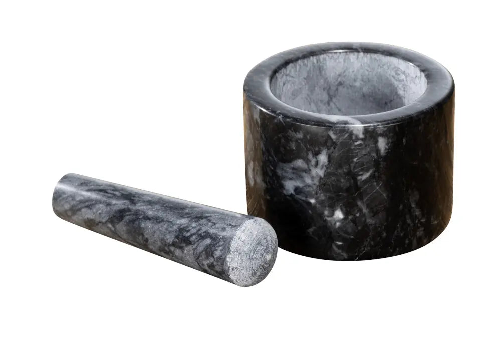 Wenko - Marble Mortar and Pestle - Perfect for Grinding Herbs & Spices 🌿🖤