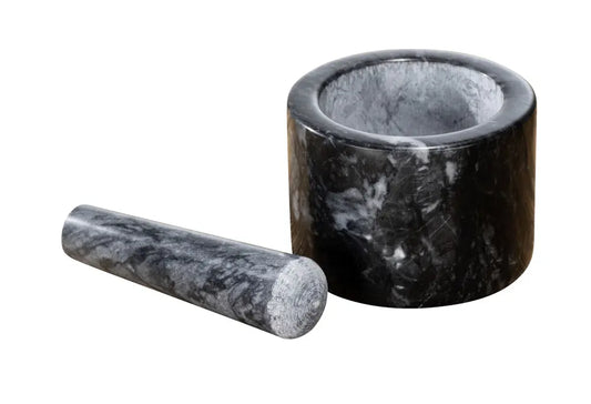 Wenko - Marble Mortar and Pestle - Perfect for Grinding Herbs & Spices 🌿🖤