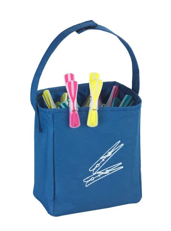 Wenko - Clothespin Bag Polyester Blue - Chic & Functional Storage 🌟🧺