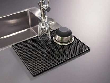 Wenko - Maxi Black Drip Mat - Extra Large Drying Surface 🖤✨