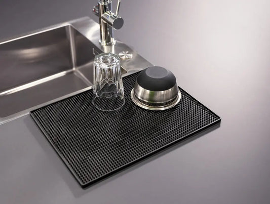Wenko - Maxi Black Drip Mat - Extra Large Drying Surface 🖤✨