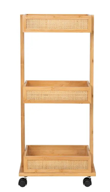Wenko - Allegre Bamboo 3-Tier Cart - Organize in Style 🌿🛒