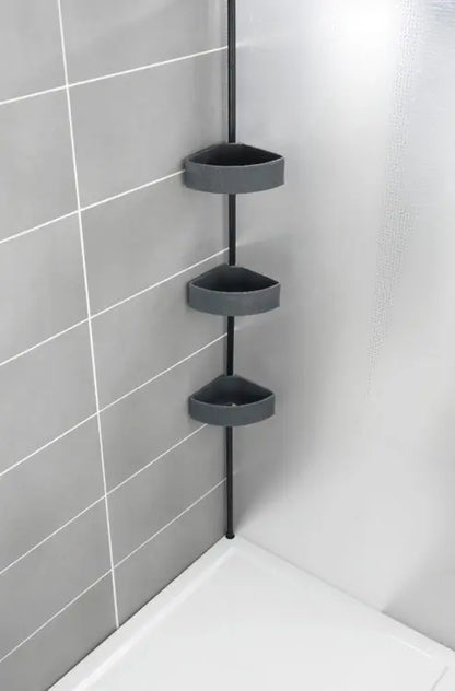 Wenko - Telescopic Corner Shelf - Space-Saving Bathroom Organizer 🚿✨