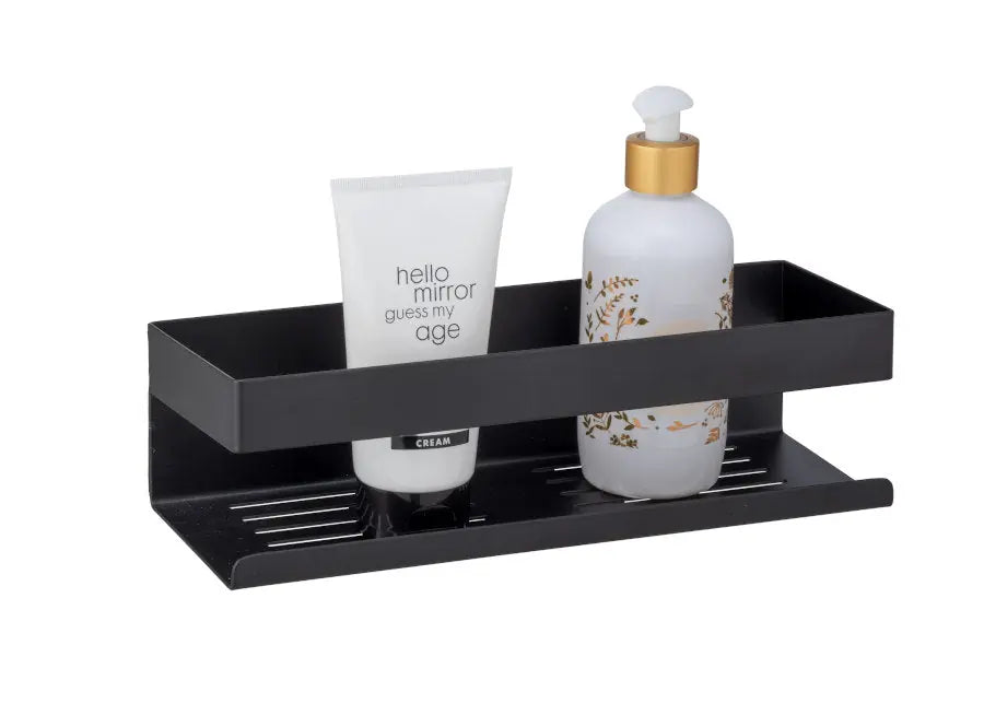 Wenko - Turbo-Loc Wall Shelf Genova - Modern & Tool-Free Mounting 🛠️🖤