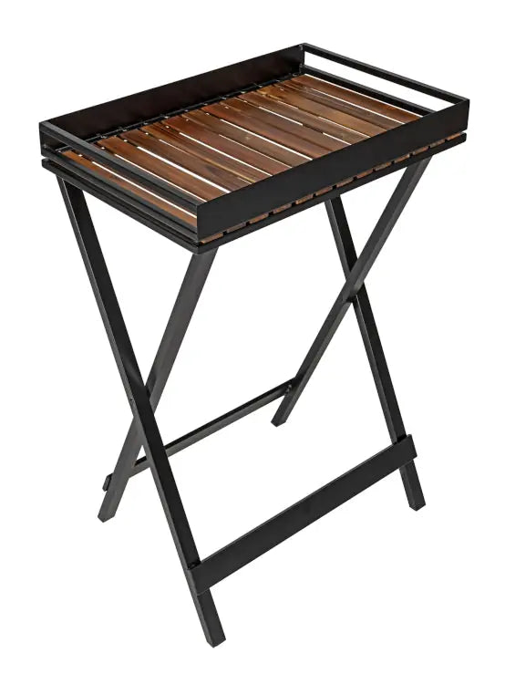 Wenko - Foldable Acacia Wood Side Table - Stylish & Versatile 🍃✨