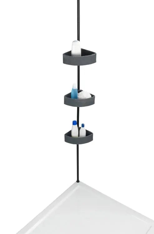 Wenko - Telescopic Corner Shelf - Space-Saving Bathroom Organizer 🚿✨
