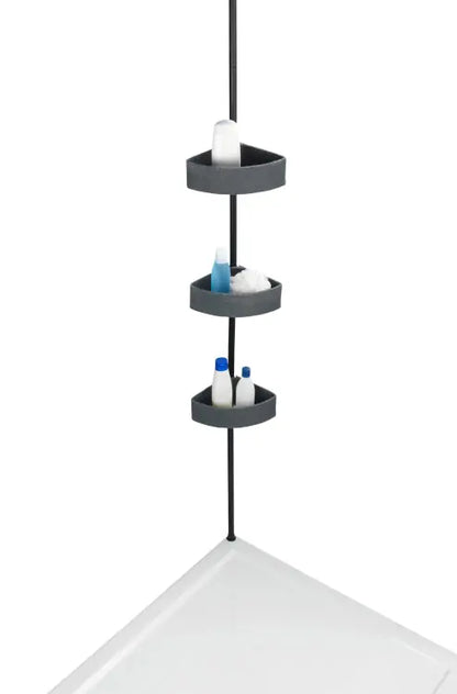 Wenko - Telescopic Corner Shelf - Space-Saving Bathroom Organizer 🚿✨
