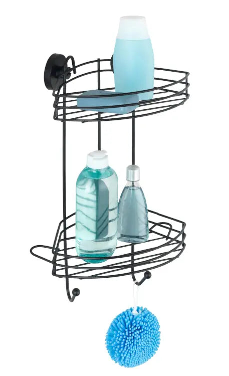 Wenko - Vacuum-Loc Corner Shelf 2 Tiers - Easy Installation! 🛠️✨