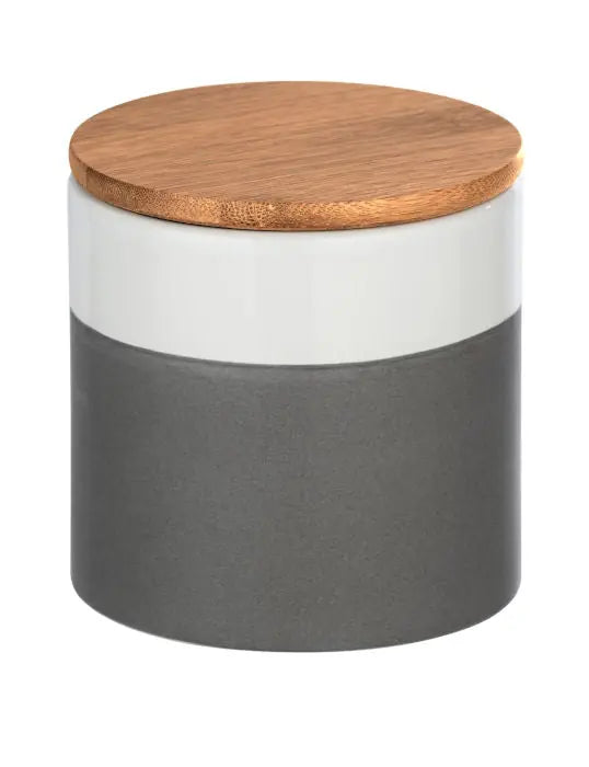 Wenko - Malta Storage Jar 0.45L - Elegant Ceramic/Bamboo 🌿