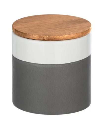 Wenko - Malta Storage Jar 0.45L - Elegant Ceramic/Bamboo 🌿