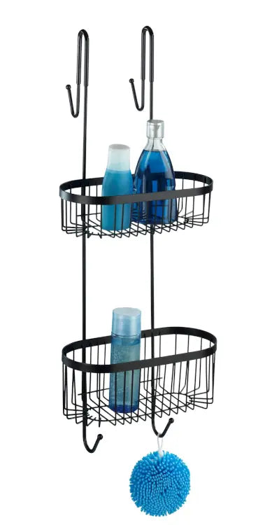 Wenko - Serino 2-Tier Shower Rack - Stylish & Rust-Proof 🛀🖤