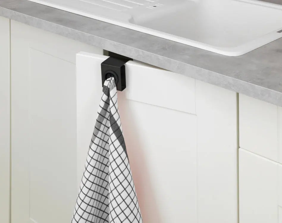 Wenko - Black Push Hook - Modern Organizer 🖤✨