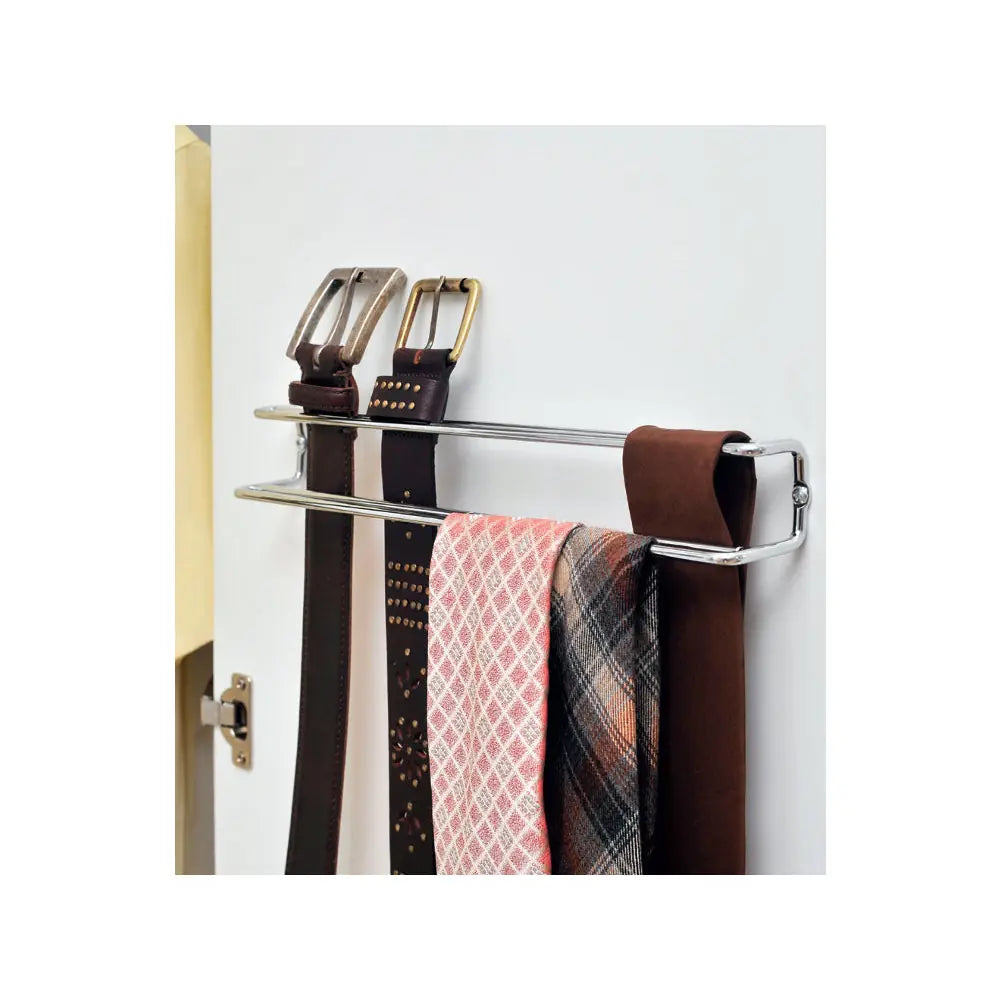 Wenko - Belt and Tie Holder Silver Shiny - Organize with Style! ✨🔗