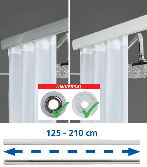 Wenko - Telescopic Shower Rod - Extendable & Rust-Free 🚿✨