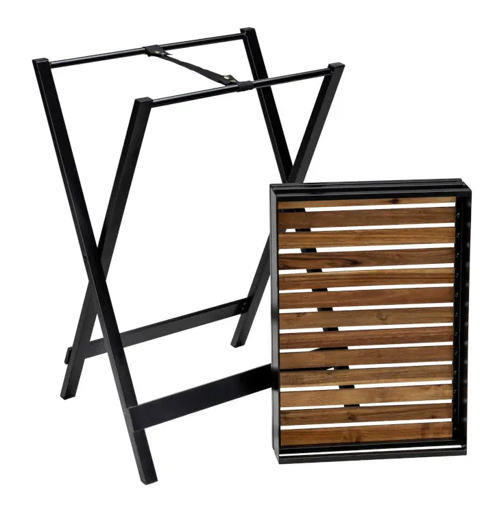 Wenko - Foldable Acacia Wood Side Table - Stylish & Versatile 🍃✨