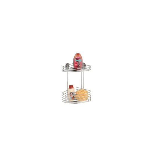 Wenko - Turbo-Loc Corner Shelf 2 Levels Chrome - Stylish Storage Solution! 🛁✨