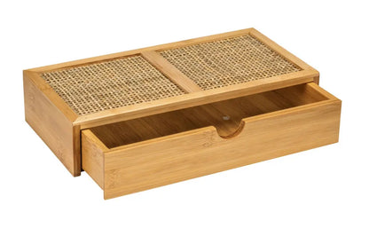 Wenko - Bamboo Organizer Box with Drawer - Stylish & Eco-Friendly 🌿