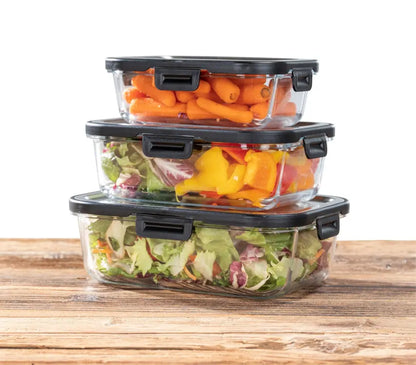 Wenko - Glass Storage Container Steel 1.0L - Airtight & Durable 🌟
