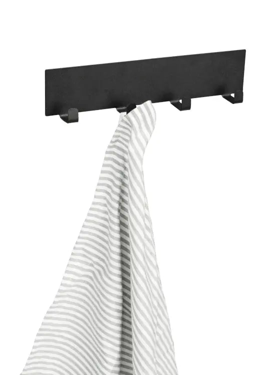 Wenko - Magnetic Hook Rail Ima Black - Perfect for Kitchen Organization 🧲🖤