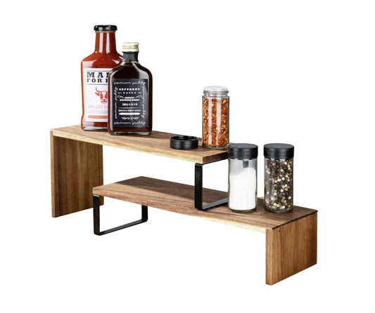 Wenko - Vali Acacia Wood Kitchen Shelf - Space-Saving Elegance 🌟