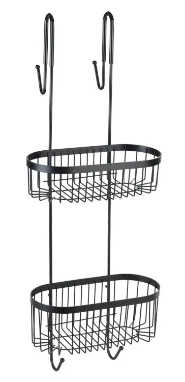 Wenko - Serino 2-Tier Shower Rack - Stylish & Rust-Proof 🛀🖤