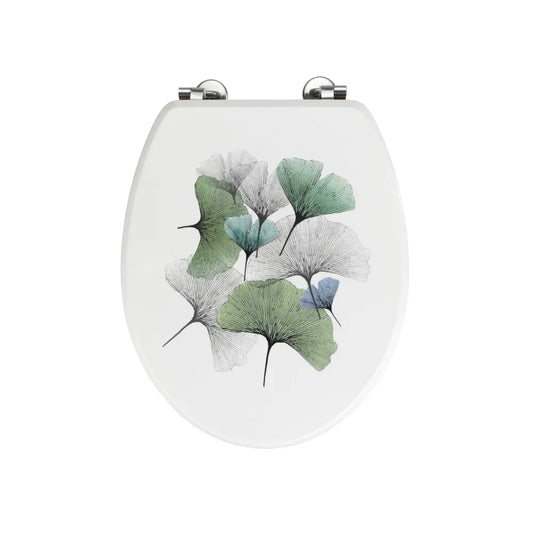 Wenko - WC Seat Ginkgo MDF/Bamboo - Stylish Comfort for Your Bathroom 💚🚽