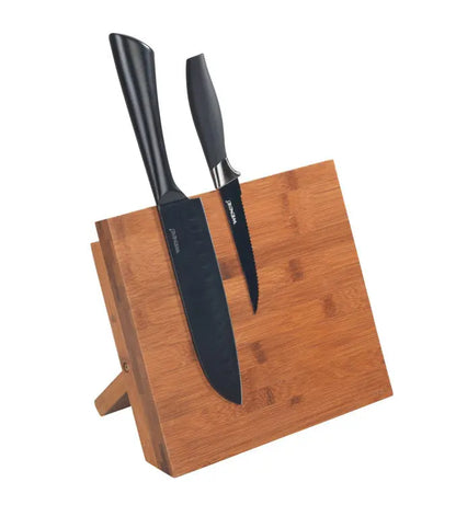 Wenko - Magnetic Knife Holder - Premium Bamboo Stand ✨