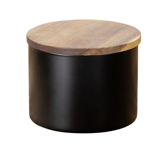 Wenko - Mio Black Storage Jar 0.5L - Airtight & Stylish 🖤