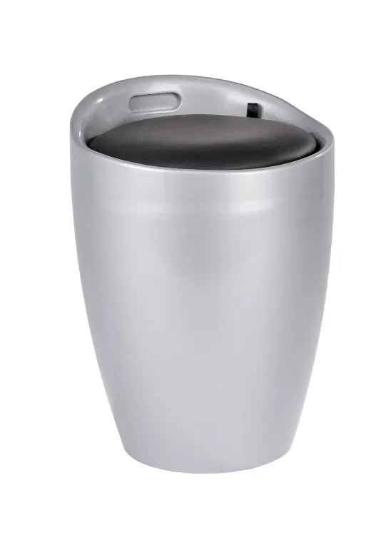 Wenko - Silver Bathroom Stool - Stylish & Functional Comfort ✨🛁