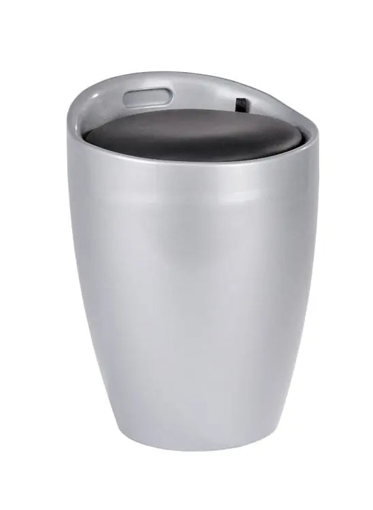 Wenko - Silver Bathroom Stool - Stylish & Functional Comfort ✨🛁