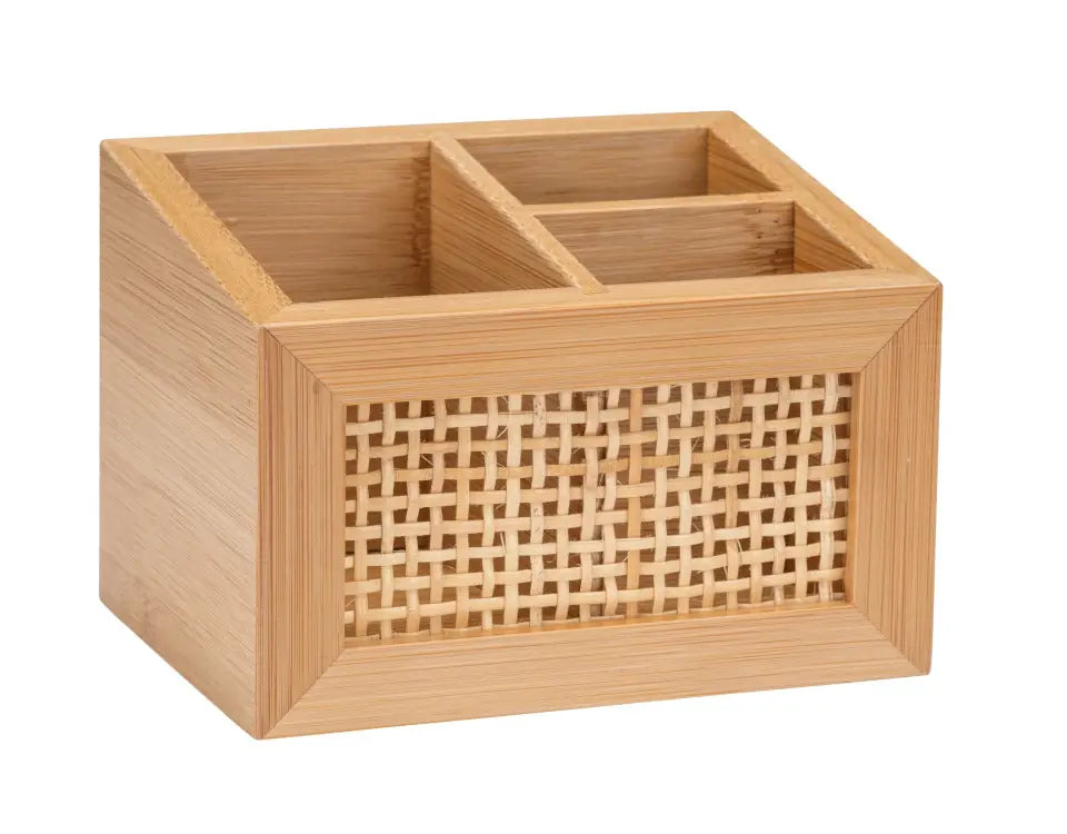 Wenko - Allegra Bamboo Organizer - Elegant Eco Solution 🌿🗂️